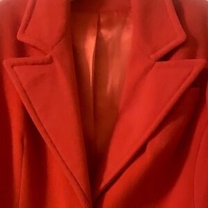 Rosewin (Medium) Vintage Vibrant Orange Wool Car Coat